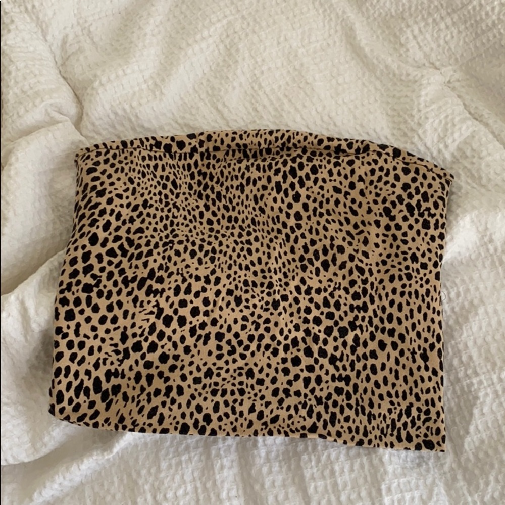 Brandy Melville cheetah crop top
